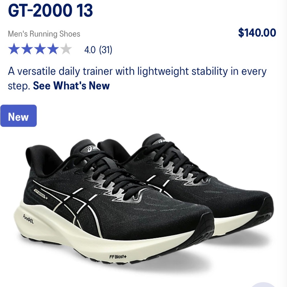 Mens ASICS GT 2000-13 sz 9 D